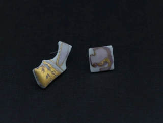 Mapy - pozlacený bílý porcelán